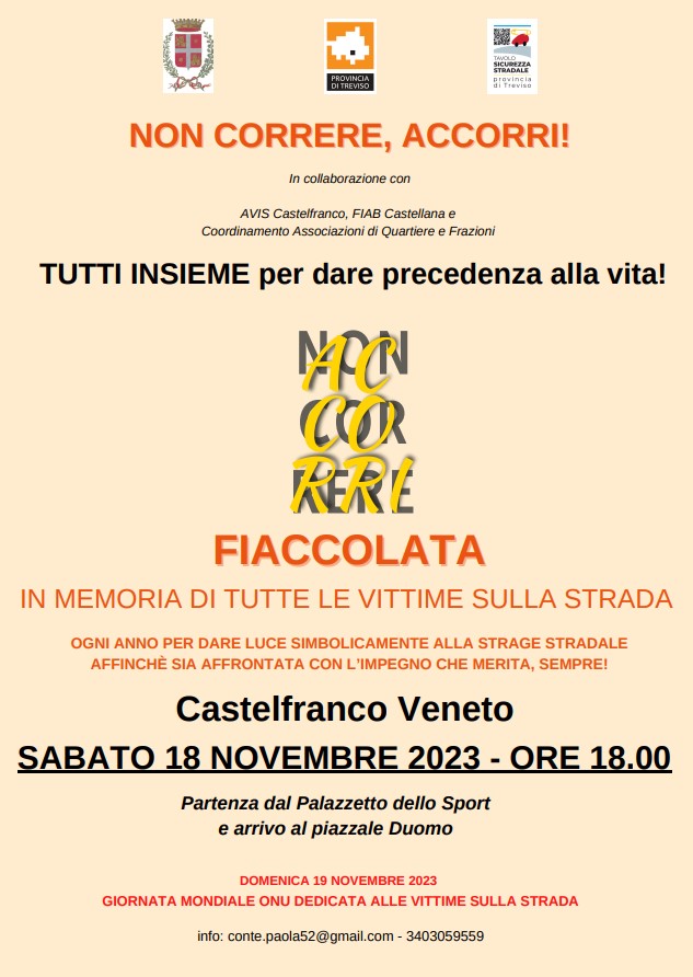 Locandina fiaccolata castelfranco